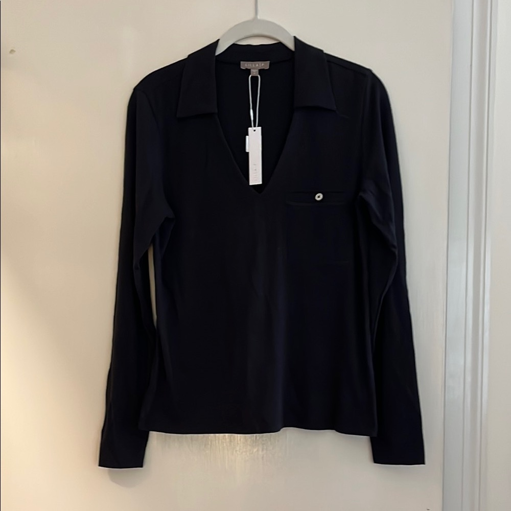NWT Lilla P Black Top